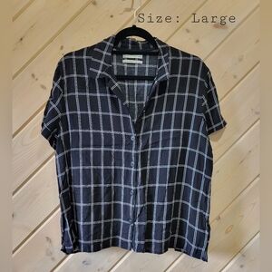 Black And White Button Up